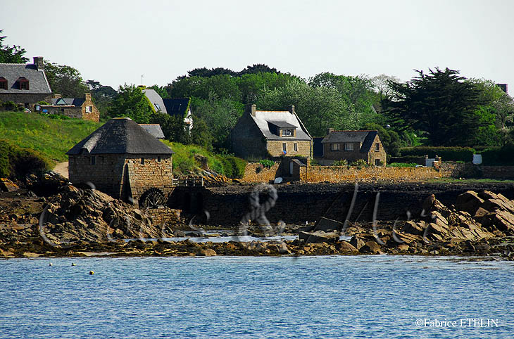 Moulin   mare de Birlot (ile de Brhat)