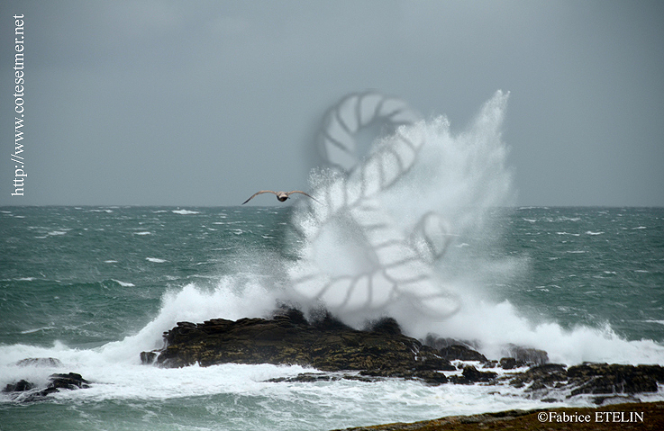 Tempte sur la Cte sauvage de Quiberon (Morbihan)