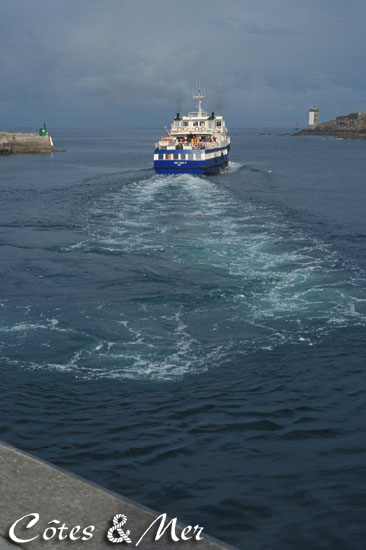 Le Conquet : Dpart vers Ouessant (finistre)