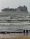 Porte-conteneurs  chou au large de l'Ile de R (24 Octobre2006)